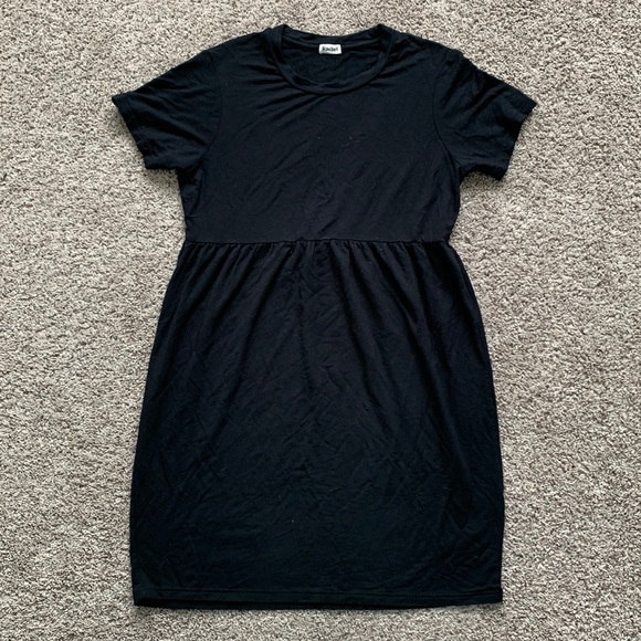Rachel Crewneck Short Sleeve Elastic Waist Midi Dress - Picture 1 of 9